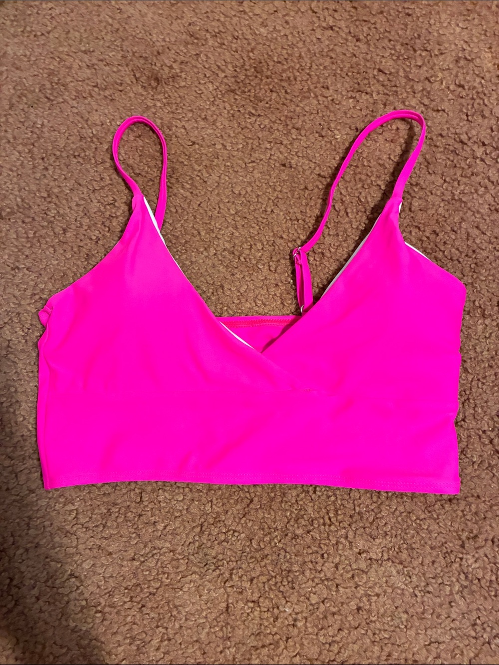 Women’s Shein Hot Pink Bikini Top